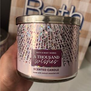 Bath & Body Works A Thousand Wishes Candle - Lavender and Silver